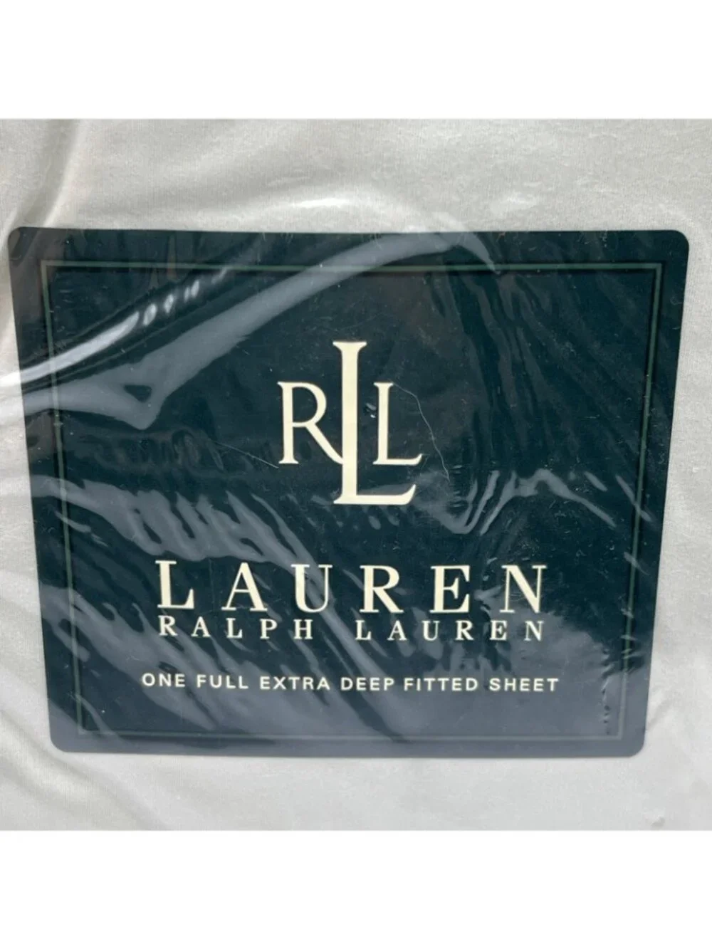 Lauren Ralph Lauren Full Fitted Sheet Extra Deep Lakeview Green Cotton